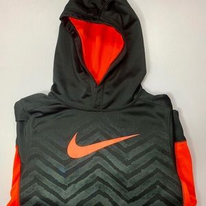 🐆 Nike ThermaFit Pull Over Hoodie Black/Orange XS